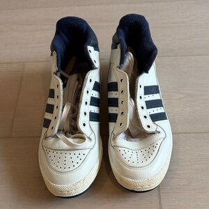 Adidas ProConference Basketball Shoes Vintage 80s genuine leather made in France
